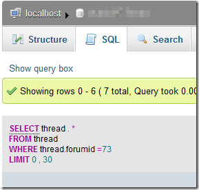 phpmyadmin-query